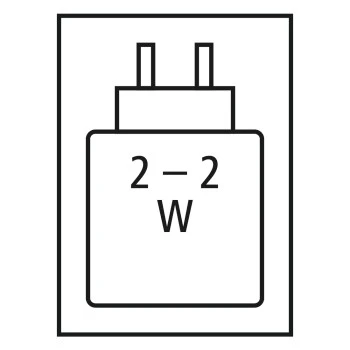 Benötigte Höchstleistung Netzteil: 2.0 W / Benötigte Mindestleistung Netzteil: 2.0 W / USB PD: Nein 