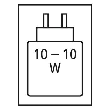 Benötigte Höchstleistung Netzteil: 10.0 W / Benötigte Mindestleistung Netzteil: 10.0 W / USB PD: Nein 