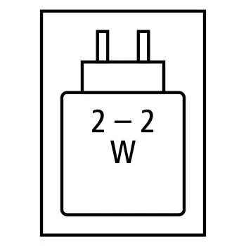 Required high performance power supply: 2.0 W / Required minimum power supply: 2.0 W / USB PD: No 