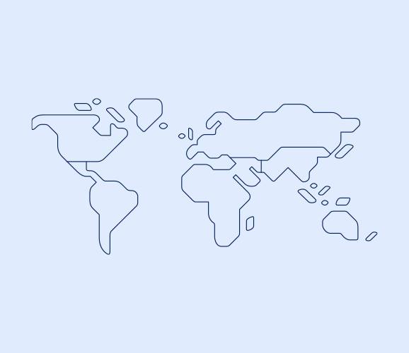 Graphic representation of a globe