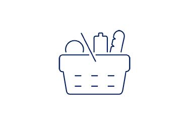 Icon shopping basket<br>