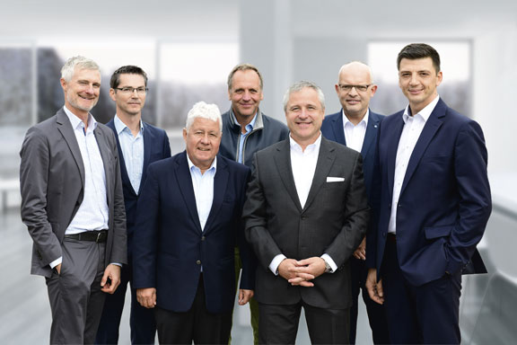 Geschäftsleitung Thomas Kopp, Roland Handschiegel, Christoph Thomas, Jörg Hempen, Maximilian Bartl, Christian Seel-Mayer