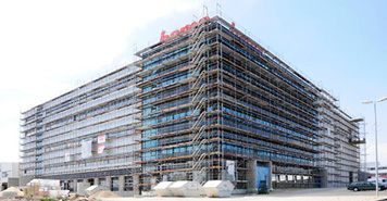 Construction of the logistics building