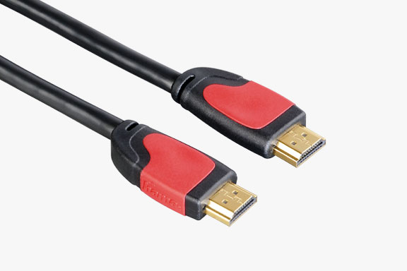 Rot-schwarzes HDMI-zu-HDMI-Kabel