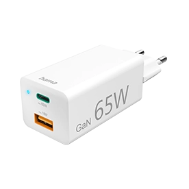 Hama Universal-USB-C-Notebook-Netzteil, GaN, Power Delivery (PD), 5-20V / 65W