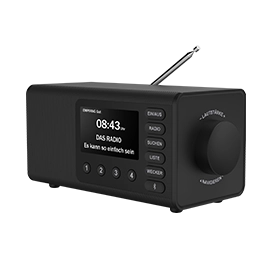 "DR1001BT" Digital Radio, FM/DAB/DAB+/Bluetooth® RX, Radio Alarm Clock