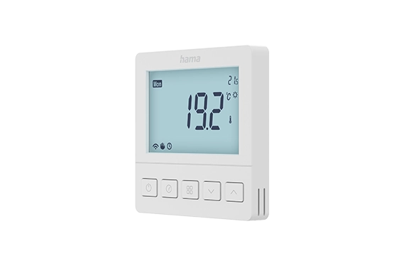 Freigestelltes Artikelbild von Hama Smartes Fußbodenheizungs-Thermostat, Unterputz, per App / Sprache steuern